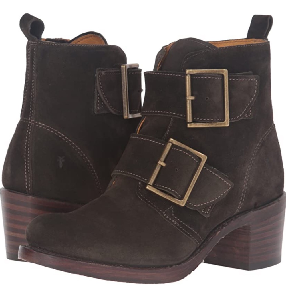 Frye Sabrina Double Buckle Boot